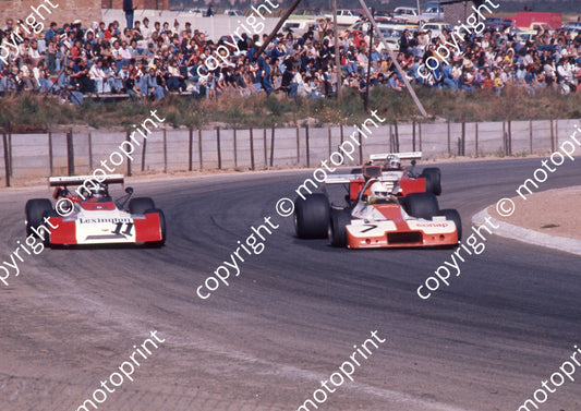 1975 Kya Rand Spring 28 Aug 11 Roy Klomfass Chevron B25 7 Mike Domingo Brabham BT33  (Ben van Rensburg) (7)