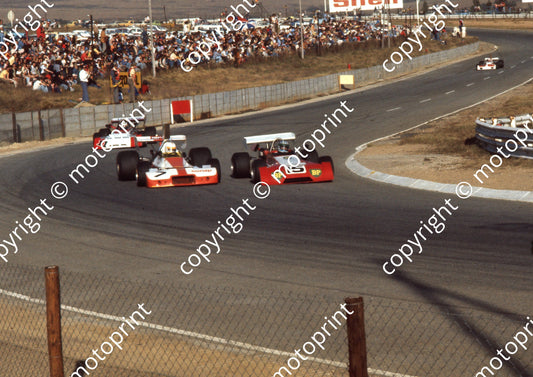 1975 Kya Republic 15 Tony Martin Chevron B20 7 Mike Domingo Brabham BT33 11 Roy Klomfass Chevron B25 (Ben van Rensburg) (4)