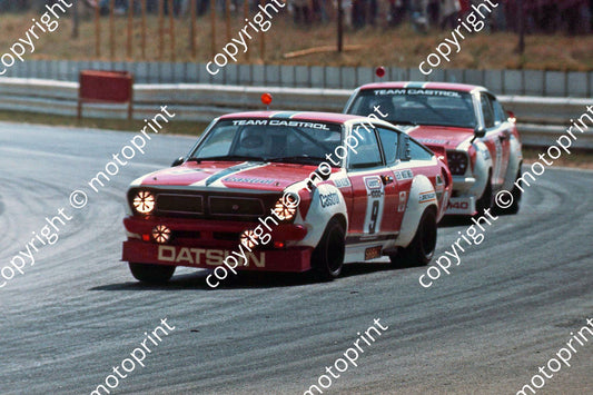 1975 Wynns 9 Kkeint Mortimer 8  Takahashi Kitano  Datsun 140Ys   (permission Roger Swan)  (172)