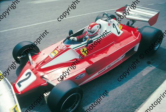 1976 Monaco GP Clay Regazzoni  Ferrari  312T2