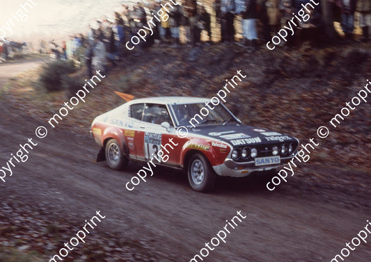1976 RAC 13 Harry Kallstrom, Geraint Phillips Datsun 160J (courtesy Roger Swan) (7)