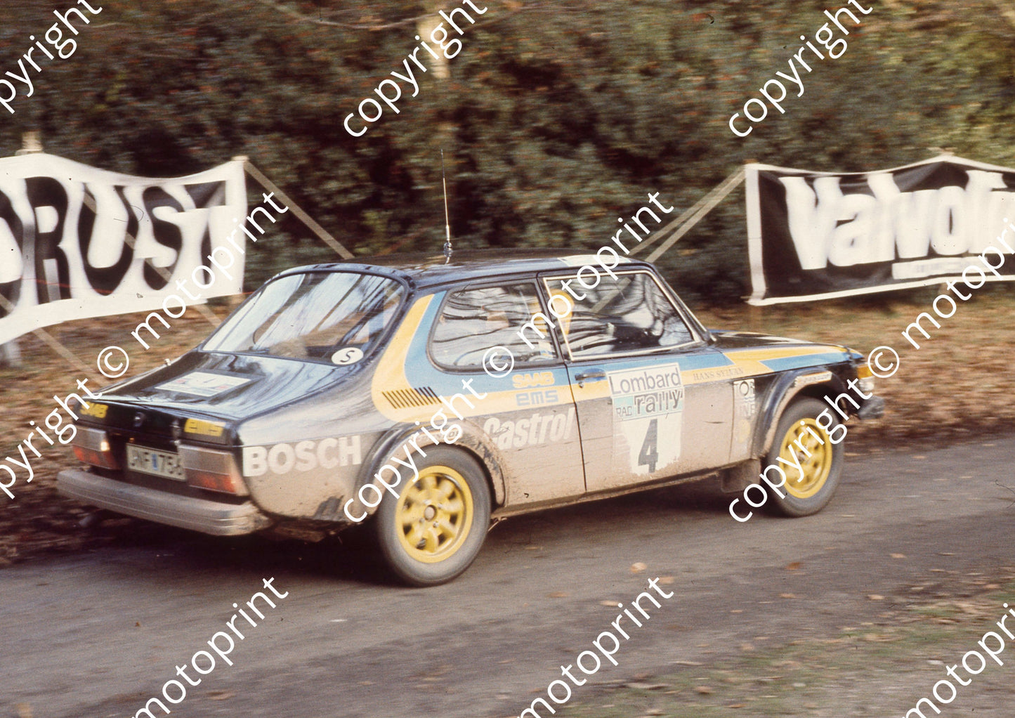 1976 RAC 4 Stig Blomqvist, Hans Silvan Saab 99 EMS (courtesy Roger Swan) (11)
