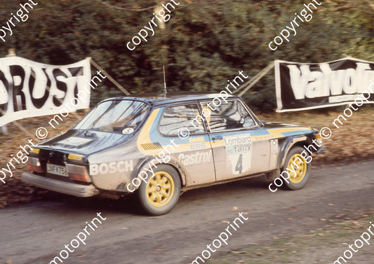 1976 RAC 4 Stig Blomqvist, Hans Silvan Saab 99 EMS (courtesy Roger Swan) (11)