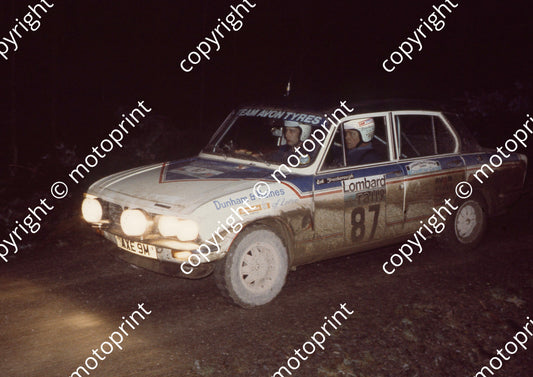 1976 RAC 87 Terry Kaby, Bob Freeborough Triumph Dolomite (courtesy Roger Swan) (1)