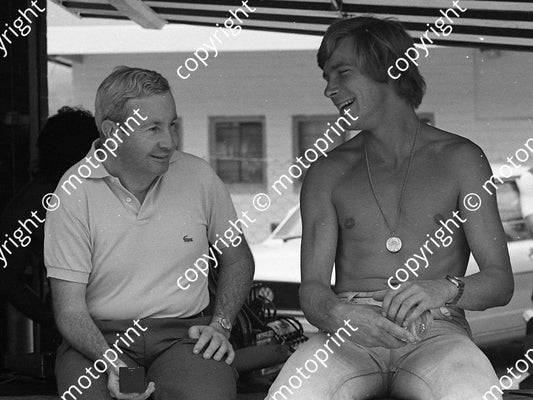 1976 SA GP Teddy Mayer, James Hunt (permission Malcolm Sampson Motorsport Photography) (2)