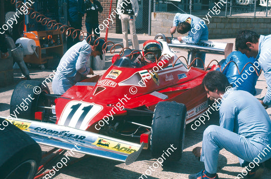 1977 British GP Niki Lauda Ferrari 312T2