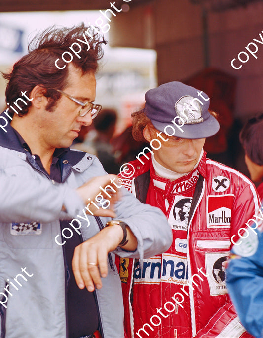 1977 Italian GP (Monza) Mauro Forghieri, Niki Lauda