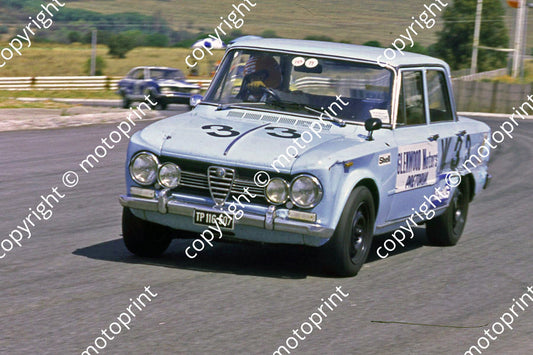 1977 Kya Gp 1 W33 Giv Piazza-Musso Alfa Guilia note rear body damage (courtesy Roger Swan) 938