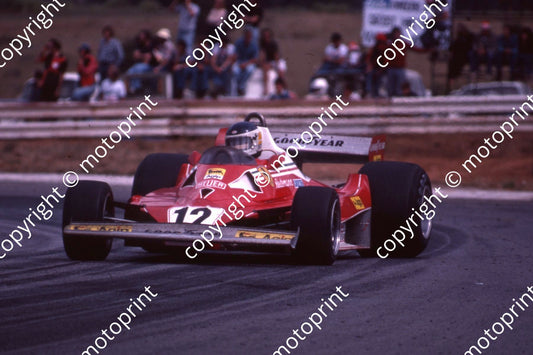 1977 SA GP 12 Reutemann Ferrari  (permission Malcolm Sampson Motorsport Photography)