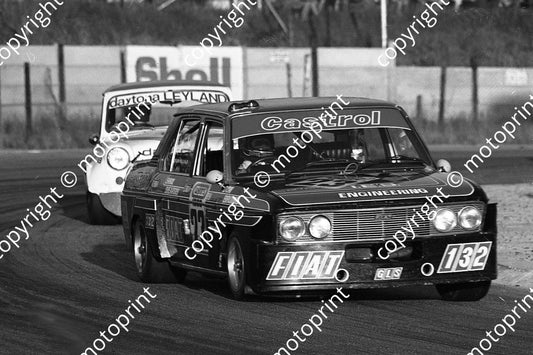 1977 Wynns 23 Fiat 132 Don Bruins Errol Shearsby  (Permission Malcolm Sampson Motorsport Photography)