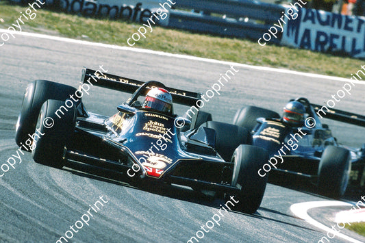 1978 Belgian GP Mario Andretti,  Ronnie Peterson Lotus 78