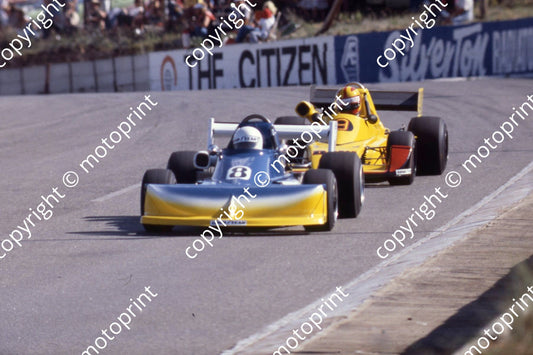 1978 Kya Rand Spring FA 8 Mike Domingo March 78B check 9 Bernard Tilanus Wheatcroft 219
