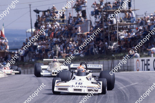 1978 SA GP 18 Rupert Keegan Surtees TS19-07_ 36 Rolf Stommelen Arrows (courtesy Malcolm Sampson Motor Sport Photography)