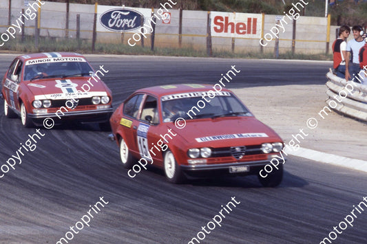 1978 SA GP  Gp1 V15 Richard Sterne Alfetta GTV V2 Tommy Dunn Alfetta GTV
