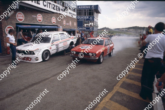 1978 Wynns 47 Richard Sterne, Giv Piazza-Musso Alfa GTV11 Mike Hailwood Paddy DRiver BMW 530 (courtesy Roger Swan) (26)