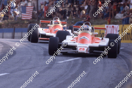 1979 SA GP 8 Patrick Tambay McLaren M28-1 note bent wings (courtesy Roger Swan) 508 (4)