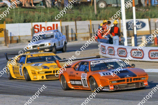 1979 Wynns 10 BMW M1 Marc Surer Trevor van Rooyen 8 Stuck M Winkelhock (courtesy Roger Swan)