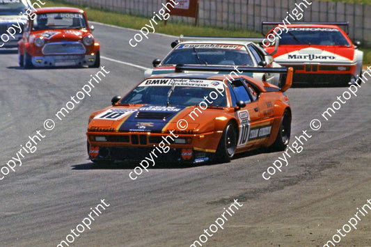 1979 Wynns 10 BMW M1 Marc Surer Trevor van Rooyen 9 BMW M1 Eddie Keizan Helmut Kelleners 11 BMW M! Burger Hottinger (courtesy Roger Swan)  (4)