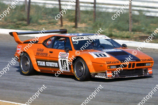 1979 Wynns 10 BMW M1 Marc Surer Trevor van Rooyen (courtesy Roger Swan) (14)