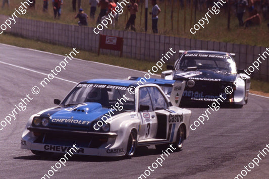 1979 Wynns 3 Chevair Geoff Mortimer Tony Pond 2 Chev Rekord Willie Hepburn (courtesy Roger Swan)