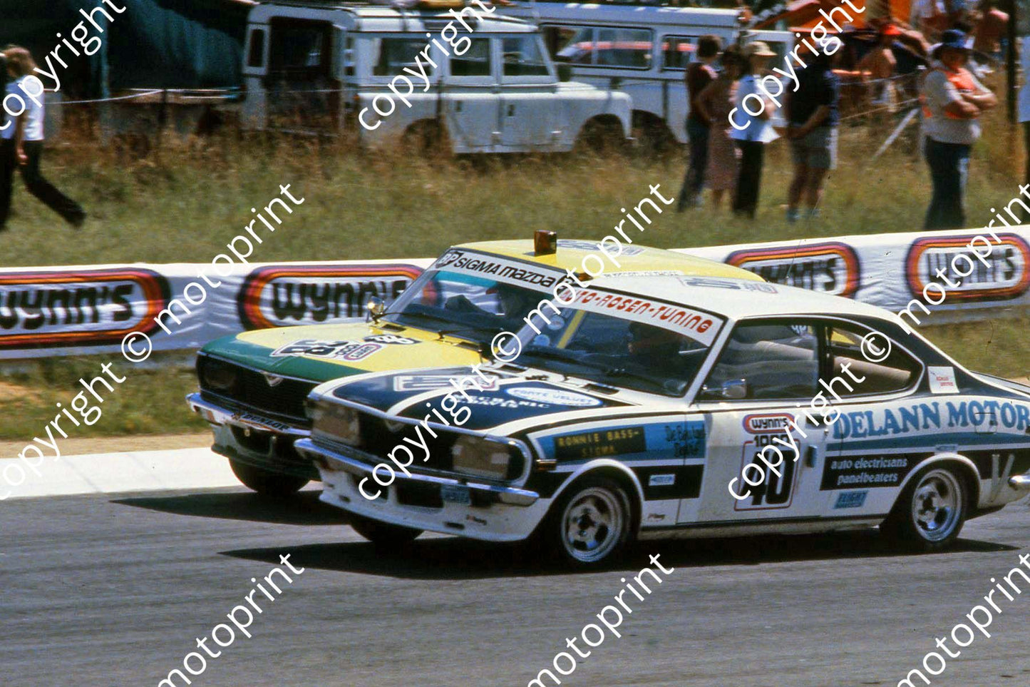 1979 Wynns 40 Mazda RS U de Bourges, Rick Davies 38 Mazda Colin Keith Burford (courtesy Roger Swan)