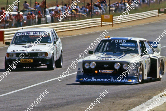 1979 Wynns 45  Alfa Louis Parsons George Angelopulo 1 Escort vd Merwe Martin note left front damage  (courtesy Roger Swan)727