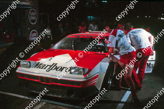 1979 Wynns 7 BMW M1 John Watson Jochen Mass night stop (courtesy Roger Swan) (1)