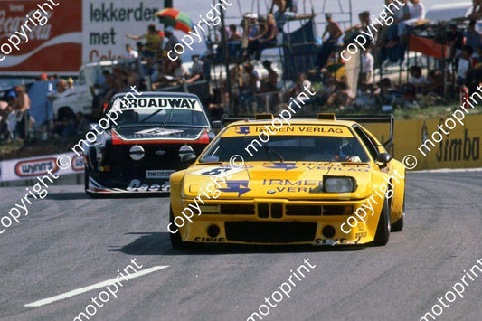 1979 Wynns 8 BMW M1 M Winkelhock H Stuck_ Escort B Maloney R van Rooyen (permission Malcolm Sampson Motor Sport Photography) 404