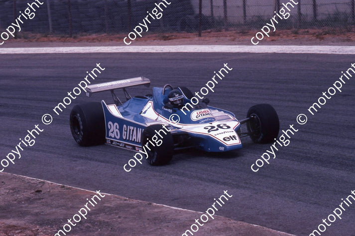 1980 SA GP 26 Jacque Laffite Ligier JS11-15 (permission Malcolm Sampso ...