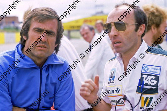 1980 SA GP 28 Carlos Reutemann Frank Williams (permission Malcolm Sampson Motorsport Photography)