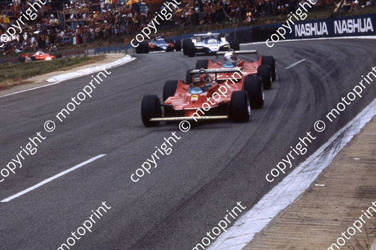 1980 SA GP 2 Gilles Villeneuve 1 Jody Scheckter Ferrari 312T5s (permission Malcolm Sampson Motorsport Photography)