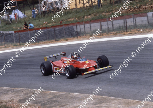 1980 SA GP 2 Villeneuve Ferrari 312T5 (permission Malcolm Sampson Motorsport Photography) 1980 SA GP  (14)