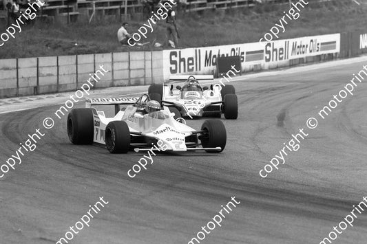 1980 SA GP 7 John Watson Mclaren M29 26 Jacques Laffite Ligier (permission Malcolm Sampson Motorsport Photography) (20)