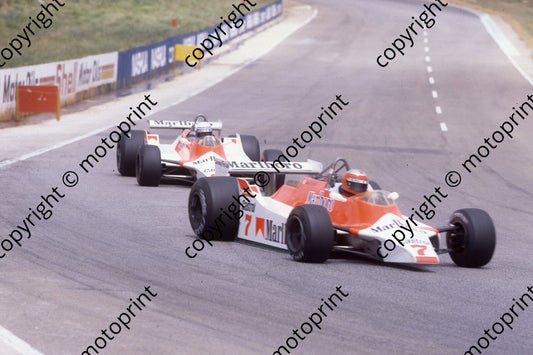 1980 SA GP 7 John  Watson, 8 Alain Prost McLaren M29Bs (permission Malcolm Sampson Motorsport Photography)  284