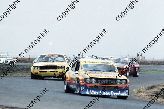 1980 Welkom Star prod A13 Mazda Capella Paddy Driver, Ben Morgenrood, Arnold Chatz (permission Malcolm Sampson Motorsport Photography)