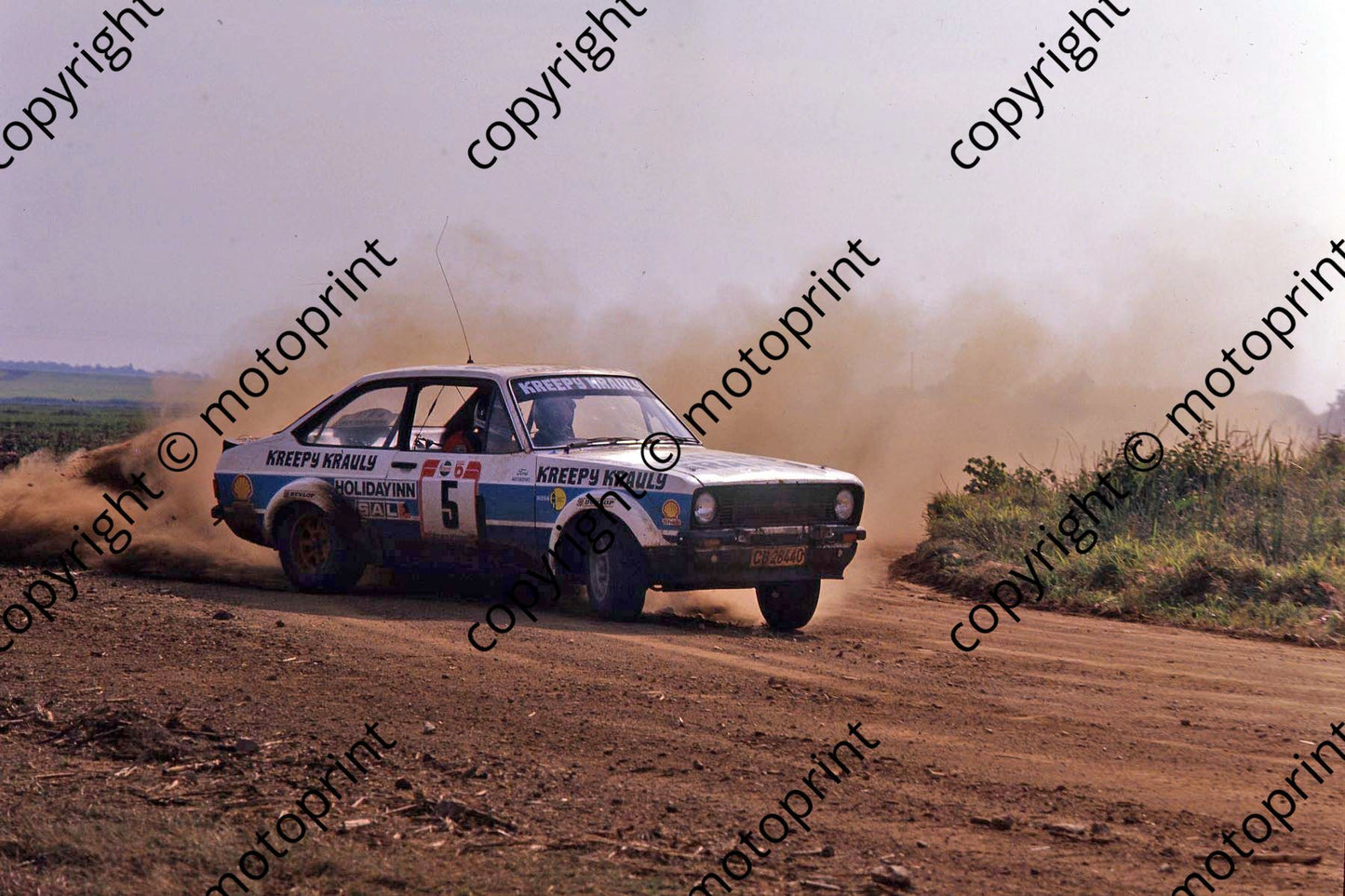 1981 Castrol Radio 5 5 Sarel van der Merwe, Franz Boshoff Escort (courtesy Roger Swan) (14)
