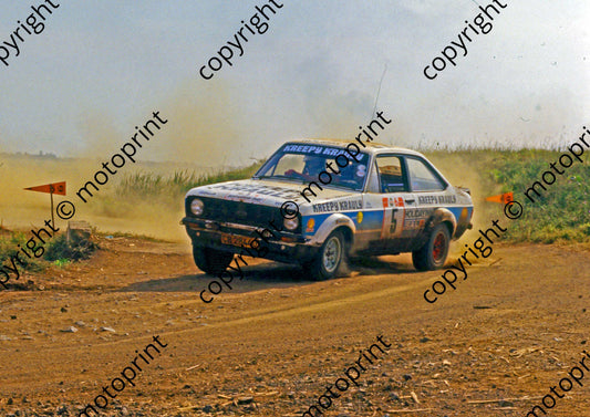 1981 Castrol Radio 5 5 Sarel van der Merwe, Franz Boshoff Escort (courtesy Roger Swan) (8)