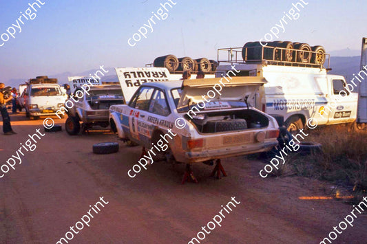1981 Castrol Radio 5 6 Mortimer 5 Vd Merwe factory Fords (courtesy Roger Swan) (82)