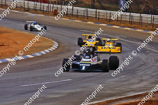 1981 FA Kya 1 Tony Martin Maurer 3 Bernard Tilanus March 77B 27 Dave Charlton March 802 (courtesy Roger Swan)