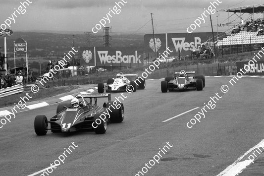 1981 SA GP 11 Elio de Angelis Lotus 81_ 12 Nigel Mansell Lotus 81 1 Alan Jones Williams FW07B (permission Malcolm Sampson Motorsport photography) 376