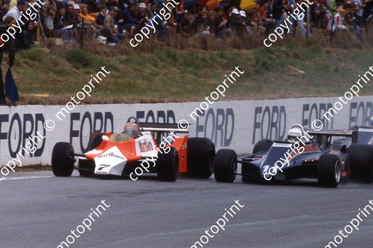 1981 SA GP 7 John Watson McLaren M29_ 11 De Angelis Lotus 81 (Courtesy Roger Swan)
