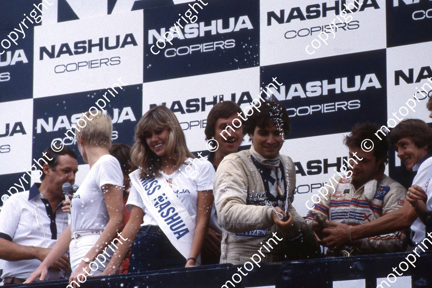 1981 SA GP Roger McCleery, Nelson Piquet, Elio de Angelis (Courtesy Roger Swan) 428