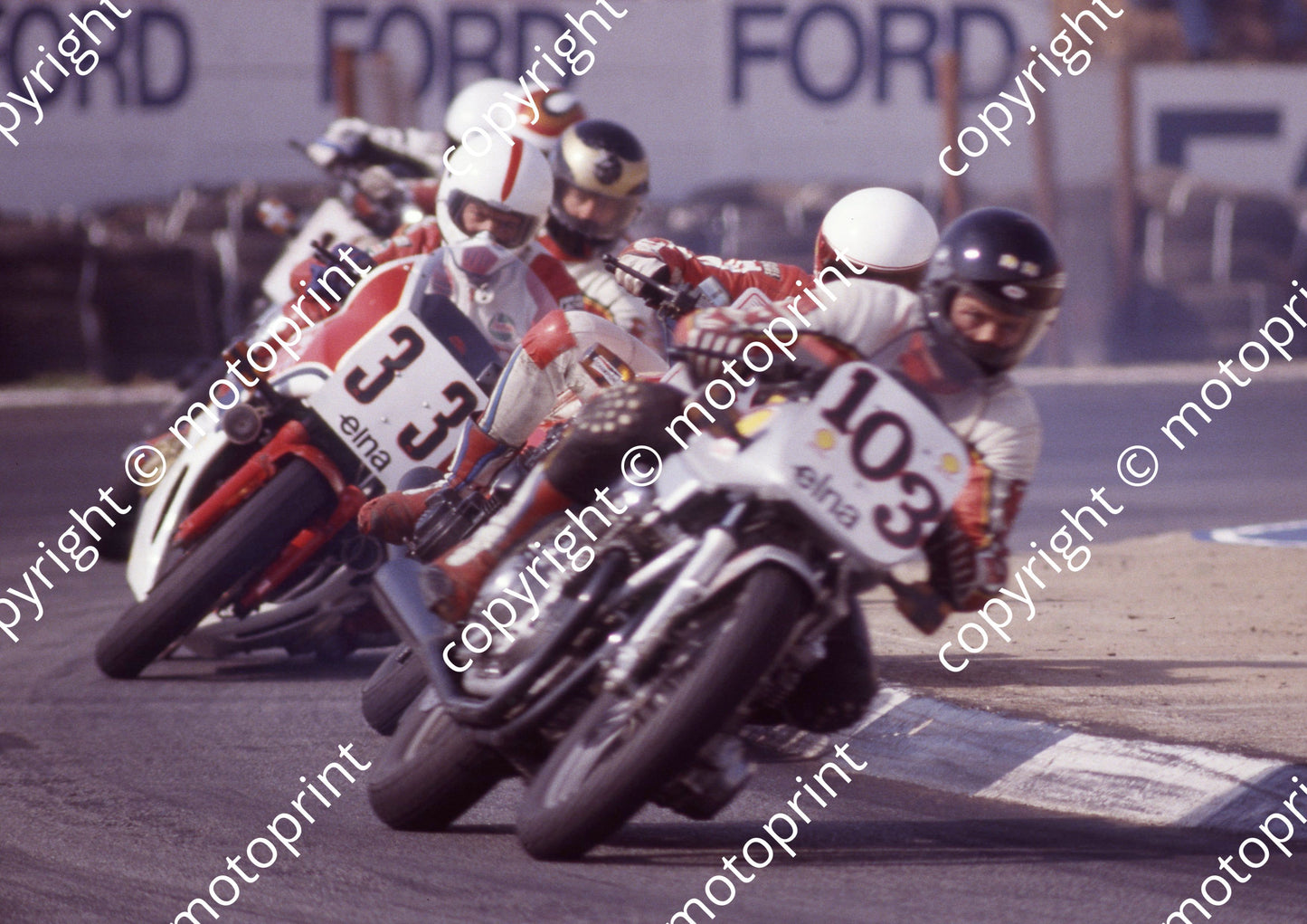 1982 Kya MC Elna SBK 33 John Clark Honda 103 John Sneesby Suzuki (courtesy Roger Swan) (11)