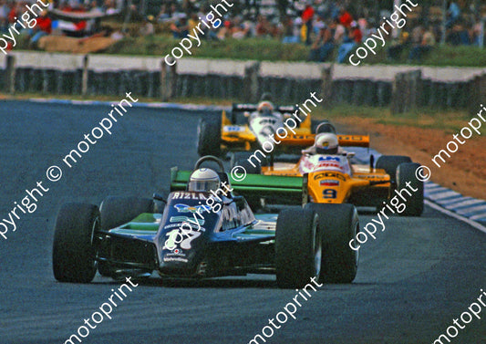 1982 SA GP 17 Jochen Mass March 821_ 9 Manfred Winkelhock ATS NOTE SCANNED AT TARGET SIZE 20X30 CM A4 suitable for enlarging (thanks Roger Swan)