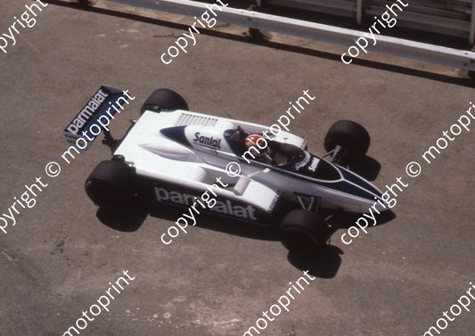 1982 SA GP 1 Nelson Piquet Brabham BT50-03  pre-race note no car number (Colin Watling Photographic) (45)