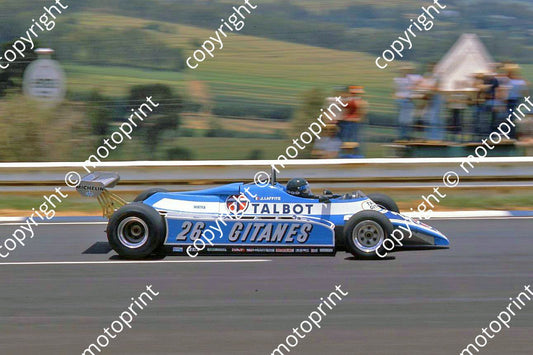 1982 SA GP 26 J Jacques Lafitte Ligier JS17 (permission Malcolm Sampson Motorsport Photography)  edited