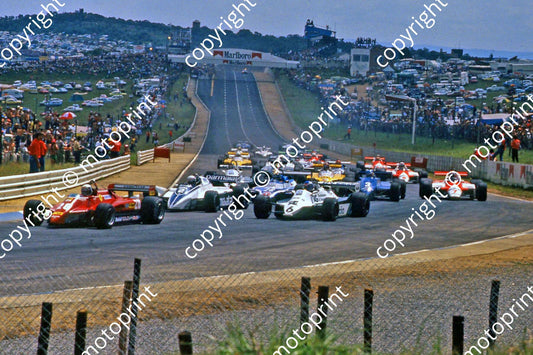 1982 SA GP 28 Didier Pironi Ferrari 2 Patrese 6  Rosberg 26 Laffite 3 Alboreto (thanks Roger Swan)