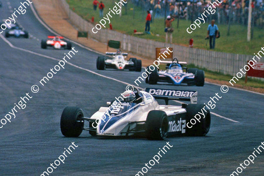 1982 SA GP 2 Patrese Brabham BT50 26 Laffite Ligier JS17B Matra (thanks Roger Swan)