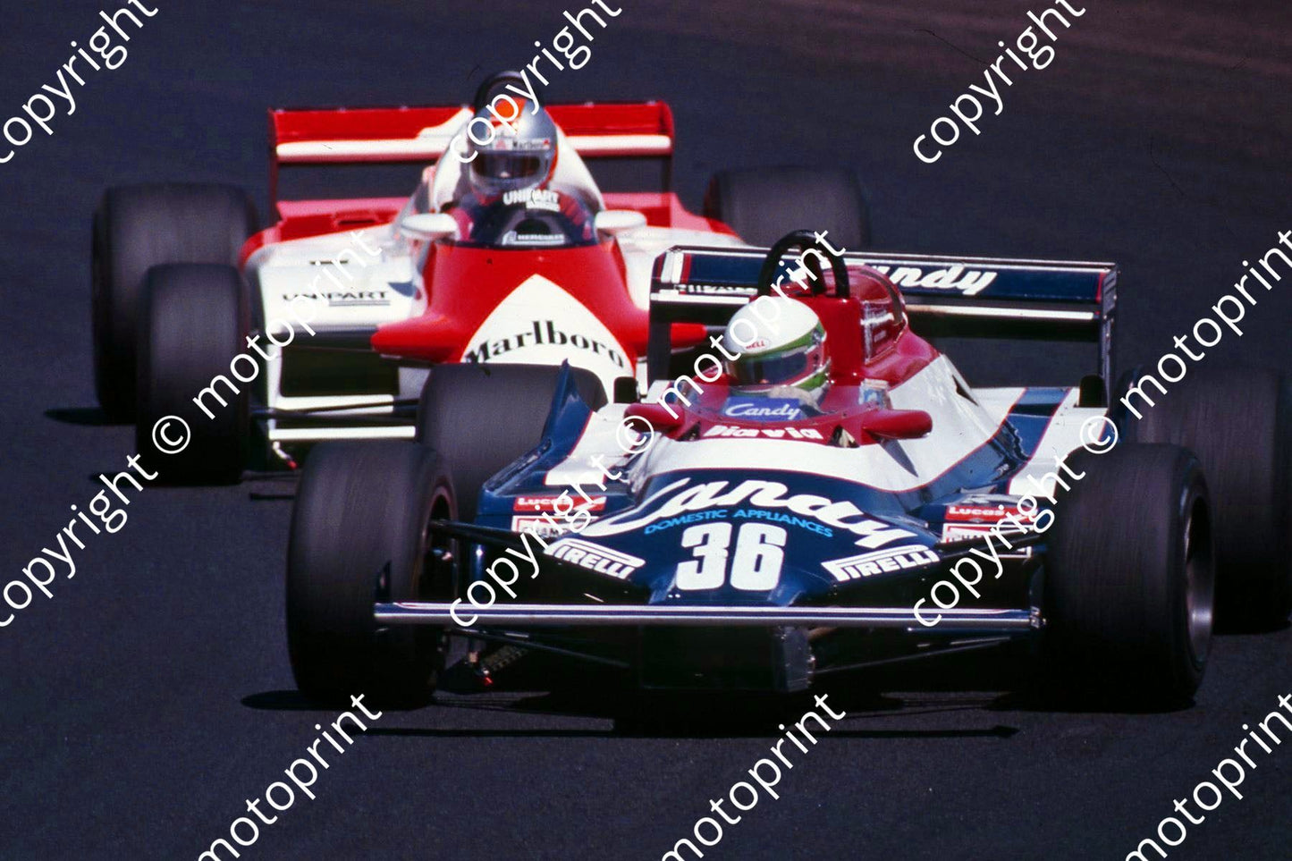 1982 SA GP 36 Teo Fabi Toleman TG181, 7 John Watson McLaren MP4B (thanks Roger Swan)