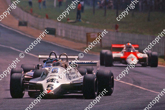 1982 SA GP 5 Carlos Reutemann Williams FW07C 26 (thanks Roger Swan) 7 785